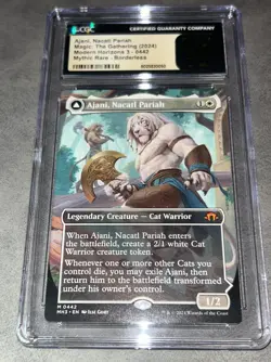 Magic MTG Ajani Nacatl Pariah Modern Horizons 3 Borderless MYTHIC RARE CGC 10 - Image 5