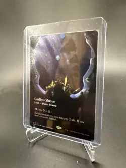 Godless Shrine (Borderless) (Galaxy Foil) #375 NM Edge of Eternities Magic MTG - Image 1