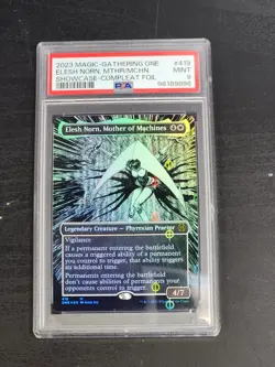 2023 MTG Elesh Norn, Mother Of All Machines. Showcase Compleat Foil Graded PSA 9 - Image 1
