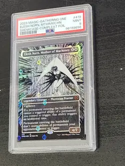 2023 MTG Elesh Norn, Mother Of All Machines. Showcase Compleat Foil Graded PSA 9 - Image 2