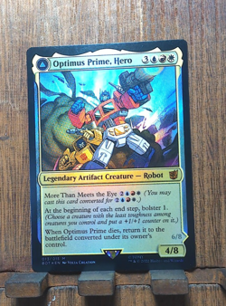 MTG🎇 Optimus Prime, Hero (FOIL) Universes Beyond: Transformers😘 NEAR MINT !! - Image 1