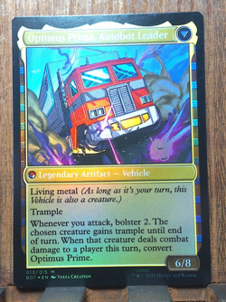 MTG🎇 Optimus Prime, Hero (FOIL) Universes Beyond: Transformers😘 NEAR MINT !! - Image 3