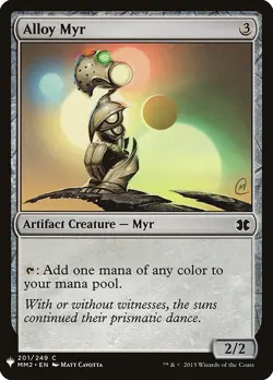 Alloy Myr Light Play, English Magic the Gathering MTG Mystery Booster - Image 1