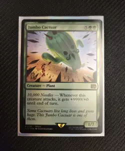 MTG Jumbo Cactuar - Foil - Prerelease Promo, NM-Mint, English Promo: Prerelease - Image 1