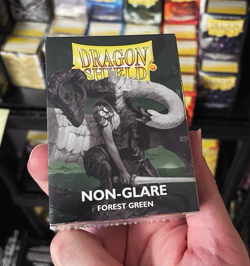 Dragon Shield Non-Glare Matte Forest Green ATM 11825 Pokemon MTG Card Sleeves - Image 1