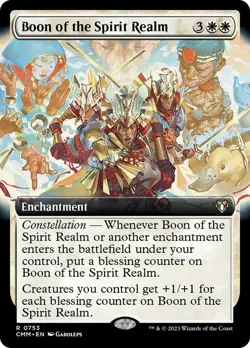 Boon of the Spirit Realm Extended Art Commander Masters NM MTG - Image 1