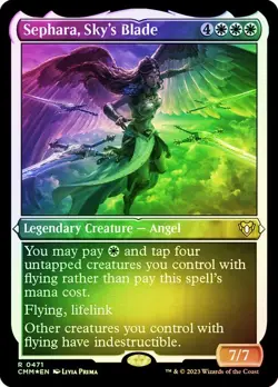 Sephara, Sky's Blade Etched Foil Commander Masters NM MTG - Image 1
