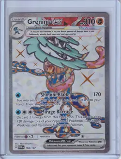 2024 Pokemon TCG Twilight Masquerade Greninja ex 198/167 Ultra Rare NM/MINT - Image 2