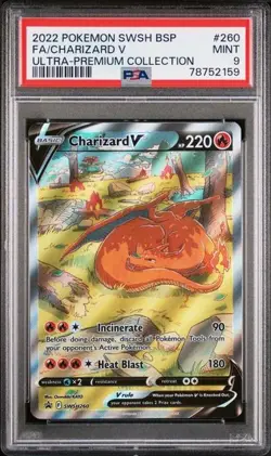 Charizard V Pokemon Ultra Premium Collection Promo SWSH260 PSA 9 - Image 1