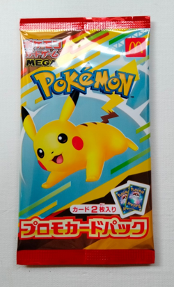 Pokemon McDonald’s 2025 Promo Pack Japan 1pack(2Cards) Sealed Pikachu MEGA - Image 1