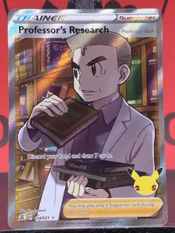 Professor's Research 024/025 Celebrations Holo Full Art Pokemon TCG 2021 NM - Image 3