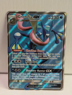 Pokemon Sun & Moon Forbidden Light Ultra Rare Greninja GX Trading Card - Image 1