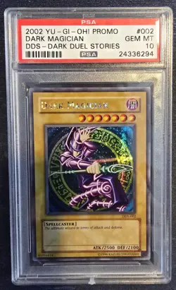 Dark Magician *PSA 10* DDS-002 *Prismatic Secret Rare* 2002 *Vintage* Yugioh - Image 1