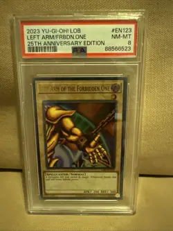 2023 Yugioh! LOB Left Arm/Forbidden One 25th Anniversary Edition PSA 8 - Image 1