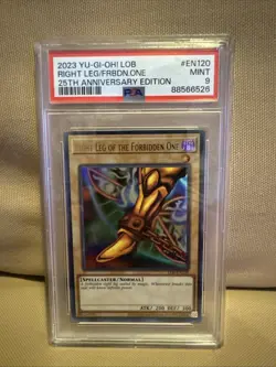 2023 Yugioh! LOB Right Leg/Forbidden One 25th Anniversary Edition PSA 9 - Image 1