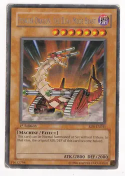 YuGiOh Fusilier Dragon, Dual-Mode Beast-RDS-EN031 Rare 1st Edition MP - Image 1