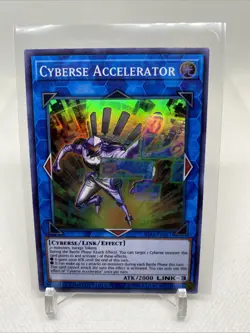 Yugioh IGAS-ENSE1 Cyberse Accelerator Limited Edition Super Rare Holo Card - Image 1