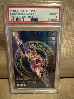 2001 Yugioh! JPN Dark Magician Girl Promo DDM Blue PSA 8 - Image 1