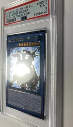 YuGiOh - Black Luster Soldier - Super Soldier - Ultimate 1st Edition - PSA 9 - Image 2