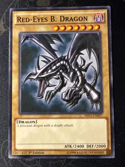 MIL1-EN027 Red-Eyes B. Dragon Common 1st Edition LP Condition Yugioh Card - Image 1