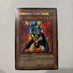 Yugioh Obnoxious Celtic Guard - CT1-EN006 Secret Rare Limited - Image 1