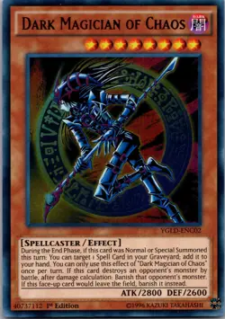 Yugioh! Dark Magician of Chaos YGLD-ENC02 Ultra Rare Unlimited NM - Image 1