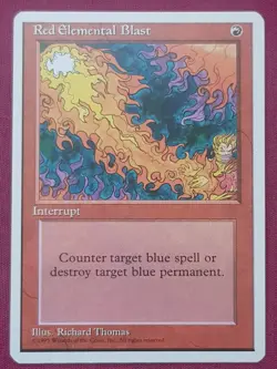 Magic The Gathering 4TH EDITION RED ELEMENTAL BLAST red card MTG - Image 1