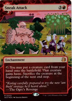 MTG: Wilds of Eldraine: Enchanting Tales: Foil Sneak Attack: LP Condition - Image 1