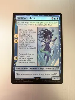 Summon: Shiva - 78 - Magic: Final Fantasy MTG - Uncommon -FOIL - FFX - Image 1