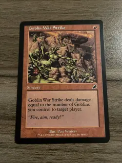 Goblin War Strike - Scourge #96 Common - Lightly Played - Magic the Gathering - Image 1
