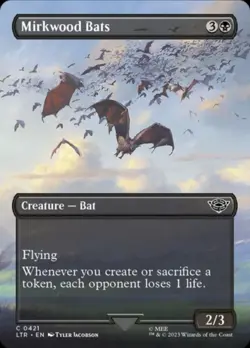 MTG Mirkwood Bats C 0421 Borderless NM - Lord Of The Rings - Image 1