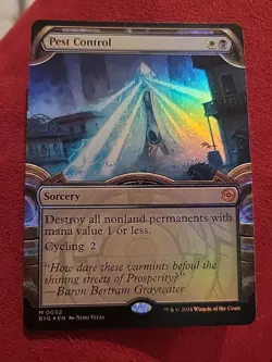 Pest Control Showcase Outlaws of Thunder Junction The Big Score Foil - Image 1