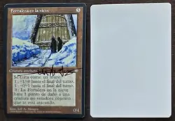 SIGNED MtG Magic Jeff Menges Artist Proof _Spanish Ice Age _ SNOW FORTRESS _100K - Image 1