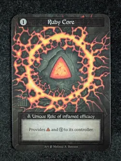 2023 Sorcery: Contested Realm RUBY STONE Beta Unique Spellbook | English (B) - Image 1
