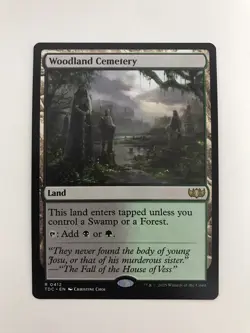 Woodland Cemetery MTG Magic the Gathering Card NM Near Mint TDC - Image 1