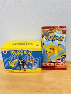 McDnald's × Pokemon Card Game MEGA Promo Pikachu + Random Card w/ Mega Lucario - Image 1