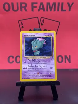 Misdreavus #39 Black Star Non Holo Promo WOTC Pokemon Card MP - Image 1