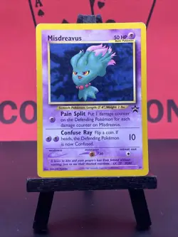 Misdreavus #39 Black Star Non Holo Promo WOTC Pokemon Card MP - Image 2