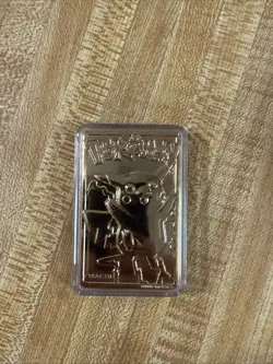 PokemonT Special Edition 23 karat Gold-Plated Trading Card #25 PIKACHU - Image 2