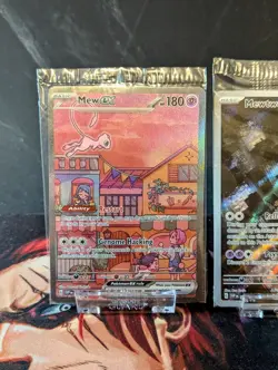 Pokemon 151 - Ultra Premium UPC Mew/Mewtwo Promos Sealed + Mew ex Metal Card NM - Image 2