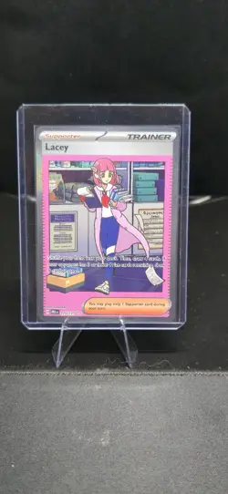 Pokemon TCG Trainer Lacey Prismatic Evolutions Holo Card 175/131 Near Mint - Image 1