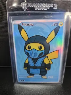 CUSTOMmade madeTOorder full art holo pokemon card PTL817 Pikachu Subzero - Image 1