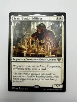 MTG TCG Sram, Senior Edificer Commander: Kamigawa: Neon Dynasty Regular - Image 1
