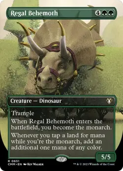Regal Behemoth Borderless Commander Masters NM MTG - Image 1