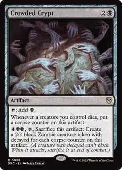Magic The Gathering MTG CROWDED CRYPT Aetherdrift NM Near Mint - Image 1