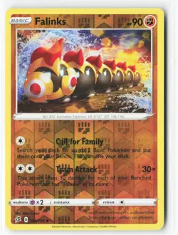 Falinks 2020 Pokemon Sword & Shield - Rebel Clash Reverse Holo #109 - Image 1