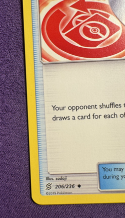 Reset Stamp 206/236 - Sun & Moon: Unified Minds - Pokemon (NM) - Image 4