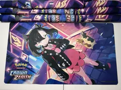 Pokemon Marnie & Morpeko Crown Zenith V-Union Premium Collection PLAYMAT - Image 1