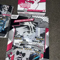 Pokemon TCG Scarlet & Violet White Flare ETB Poster And Binder And Tech Sticker - Image 2