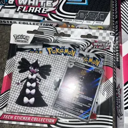 Pokemon TCG Scarlet & Violet White Flare ETB Poster And Binder And Tech Sticker - Image 4